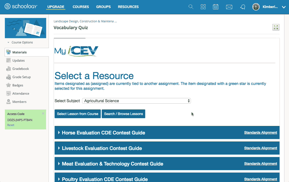 LMS and iCEV How to add iCEV resources in Schoology